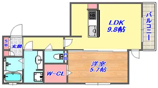 六甲コルン【1階】の間取り