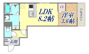 ALEGRIA芦屋西【2階】の間取り