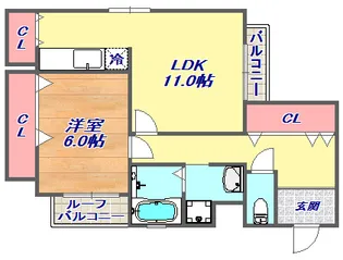 ロイヤル六甲駅前【1階】の間取り