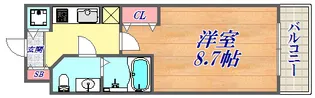 S-RESIDENCE神戸磯上通【3階】の間取り