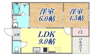 和田宮マンション【2階】の間取り