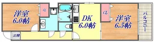 ハーデンハイツ【2階】の間取り