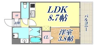 SDグランツ神戸ウエスト【3階】の間取り