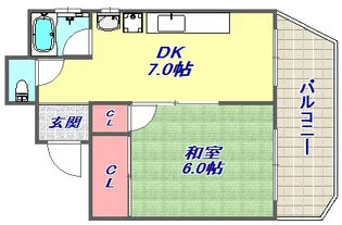 篠原南マンション【4階】の間取り