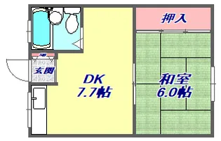 ドル深江【2階】の間取り