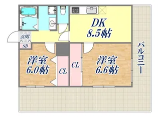 第2七耀マンション【3階】の間取り