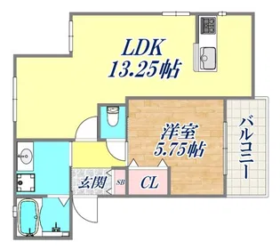 エムグレース神戸長田【2階】の間取り