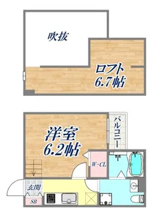 サンクス東須磨【1階】の間取り