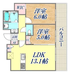 ベイシティタワーズ神戸WEST【20階】の間取り