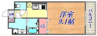 ヒルコート北野【3階】の間取り