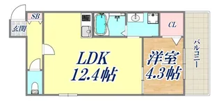 フォルモント須磨【1階】の間取り