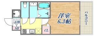 ファステート神戸コンチェール【9階】の間取り