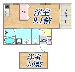 K-maisonriche【2階】の間取り