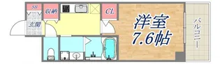 プレジール灘【4階】の間取り