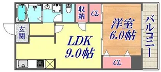 ルミエールダイドー【7階】の間取り
