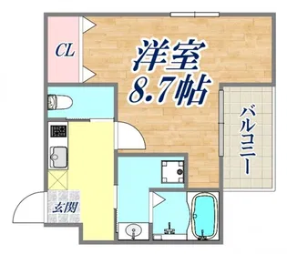 エヌエムサンカンテキャトフE棟【1階】の間取り