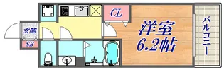 プレサンス神戸キュリオ【14階】の間取り