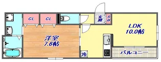 グレイスコート神戸住吉【2階】の間取り