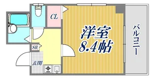 サンハイツ雅【4階】の間取り