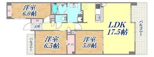 ザ・パークハウス住吉川【2階】の間取り