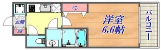 アドバンス神戸プリンスパーク【6階】の間取り