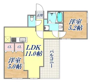 サンビルダー六甲ウエスト【4階】の間取り