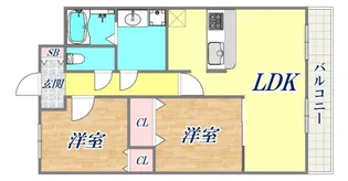 メゾン神和【3階】の間取り