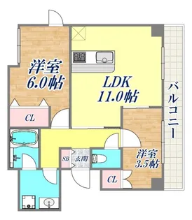 HiLLS-K【3階】の間取り