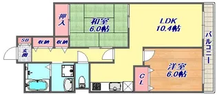 マルカール森南【5階】の間取り