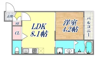 Y-city神戸鷹取【3階】の間取り