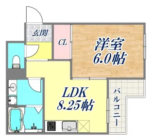 SY蓮宮通【3階】の間取り