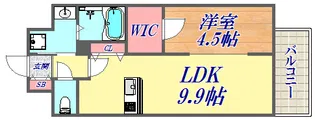 ルガールボニート新神戸【4階】の間取り