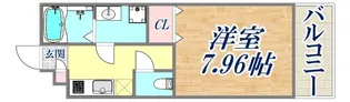 エステイトE神戸長田【1階】の間取り