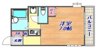 ジョイフル六甲5【5階】の間取り
