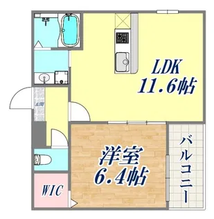フジパレス摩耶【3階】の間取り