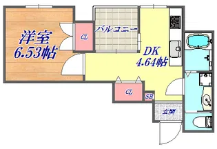 OPEN SESAME元町通【6階】の間取り