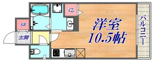 エスディーグランツ神戸大開通【5階】の間取り