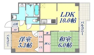 ロイヤル神戸池田広町【4階】の間取り