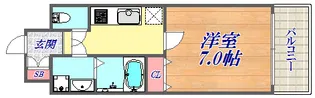 シーサイドパレスコウベ【2階】の間取り