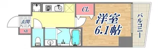 エステムコート神戸元町2ブリーズ【5階】の間取り