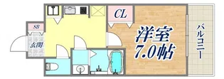 ラヴ神戸三宮【6階】の間取り