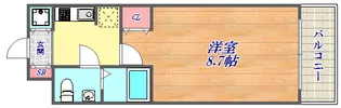 S-RESIDENCE神戸磯上通【2階】の間取り