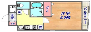 ドエル深江【2階】の間取り
