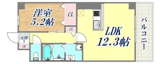 D-1兵庫【8階】の間取り