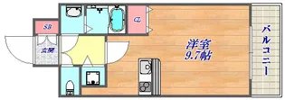 カシータ神戸元町ジェーピー【4階】の間取り