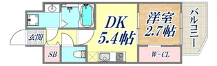 セレニテ兵庫エクラ【7階】の間取り