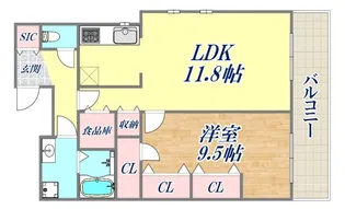 メトロポリタン【1階】の間取り
