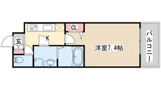 レジュールアッシュ神戸元町【3階】の間取り