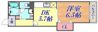 サンクラッソ湊川公園駅前【4階】の間取り