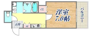 オーシャンビュー湊町【4階】の間取り